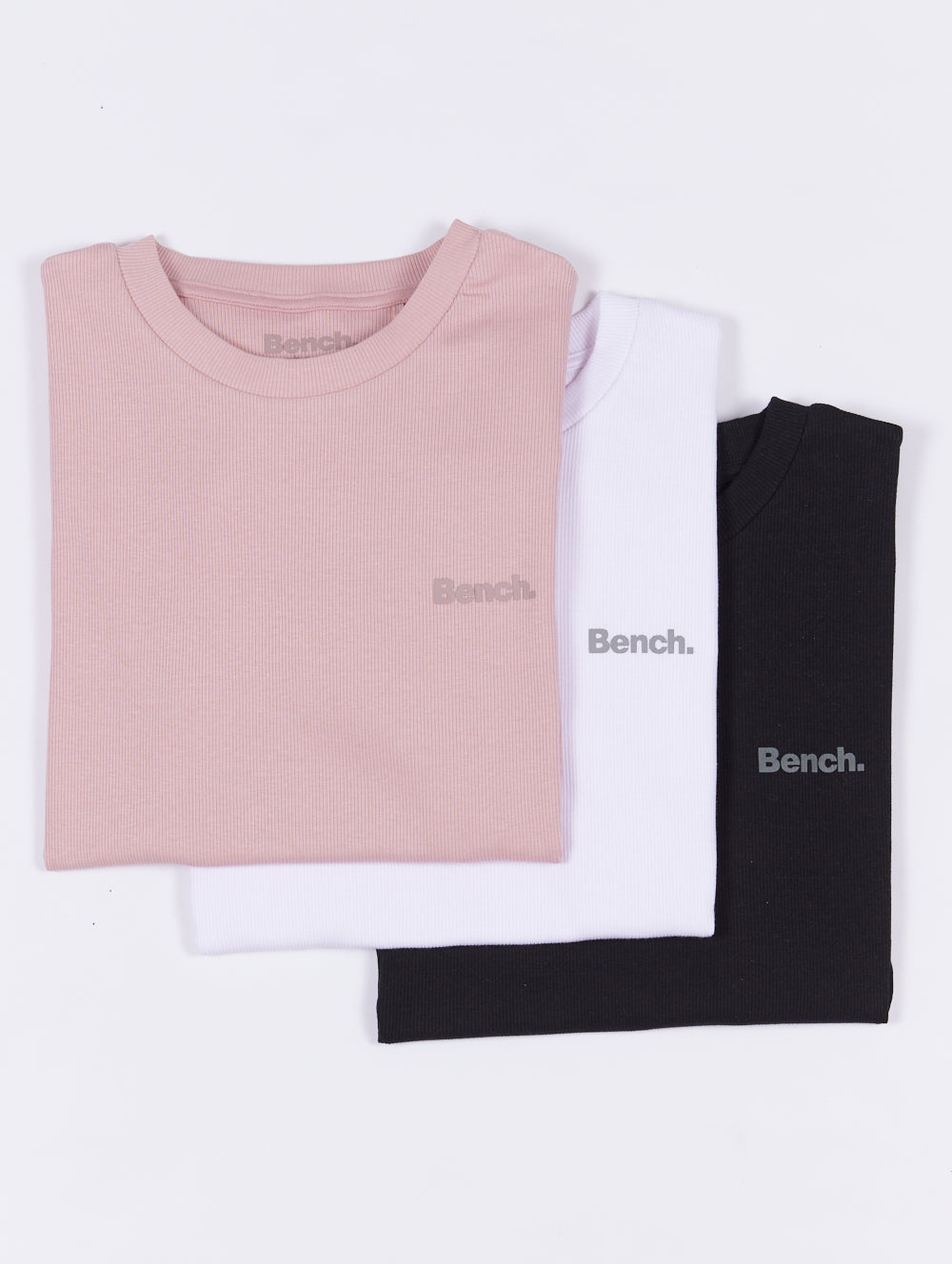 Hollienne t-shirt côtelé (paquet de 3)