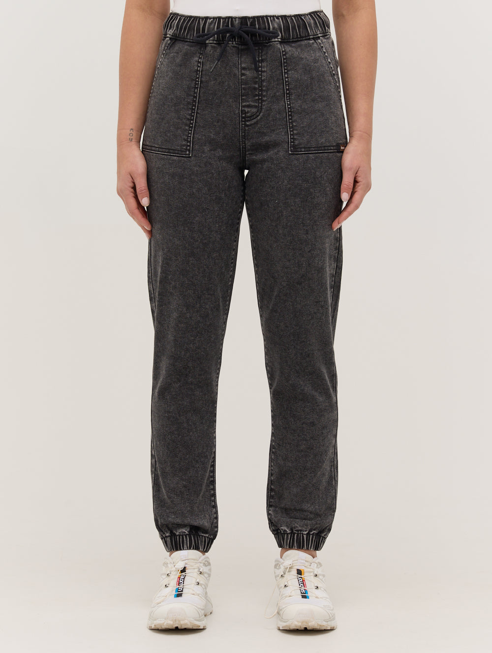 JETTE Black Bottoms Jogger Pant Shot 1