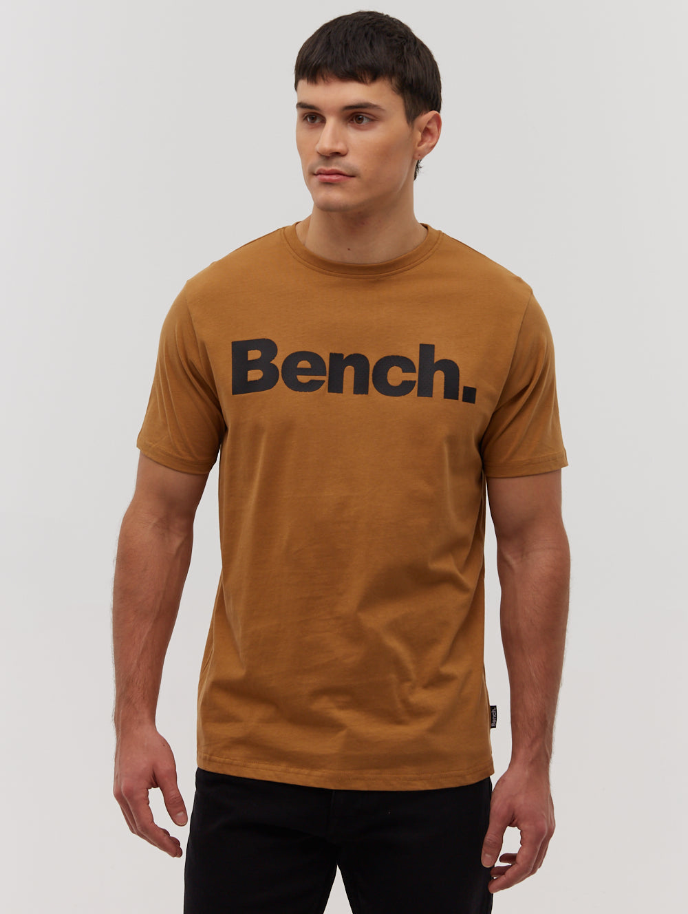 LEANDRO SPOTS Brown Tees SS Logo Shot 1
