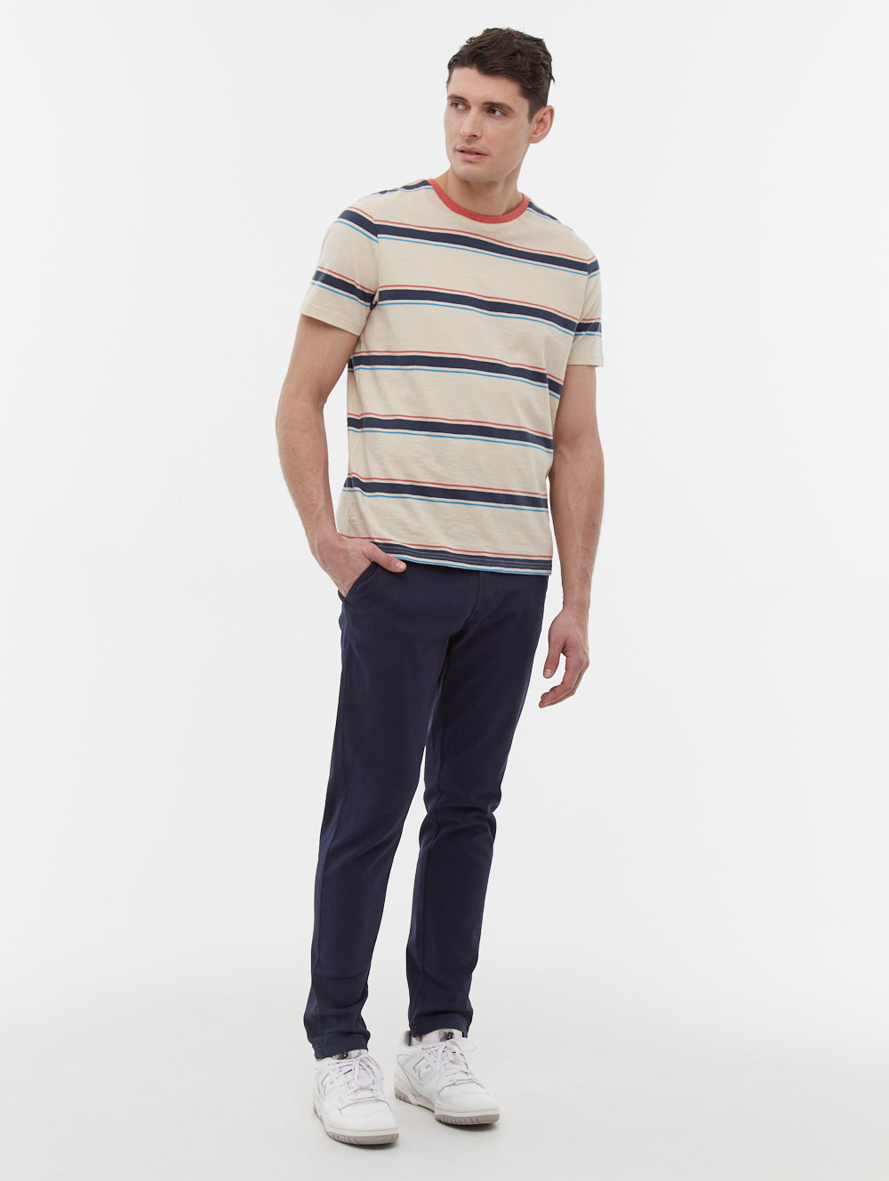 Walner t-shirt à rayures doubles