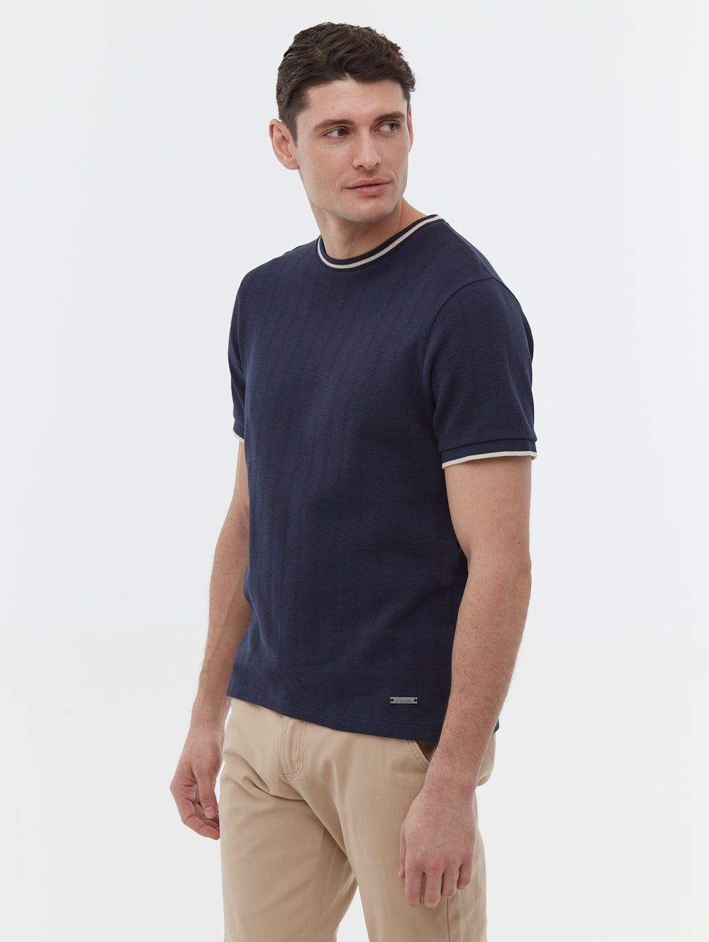 Ernara t-shirt à col ringer