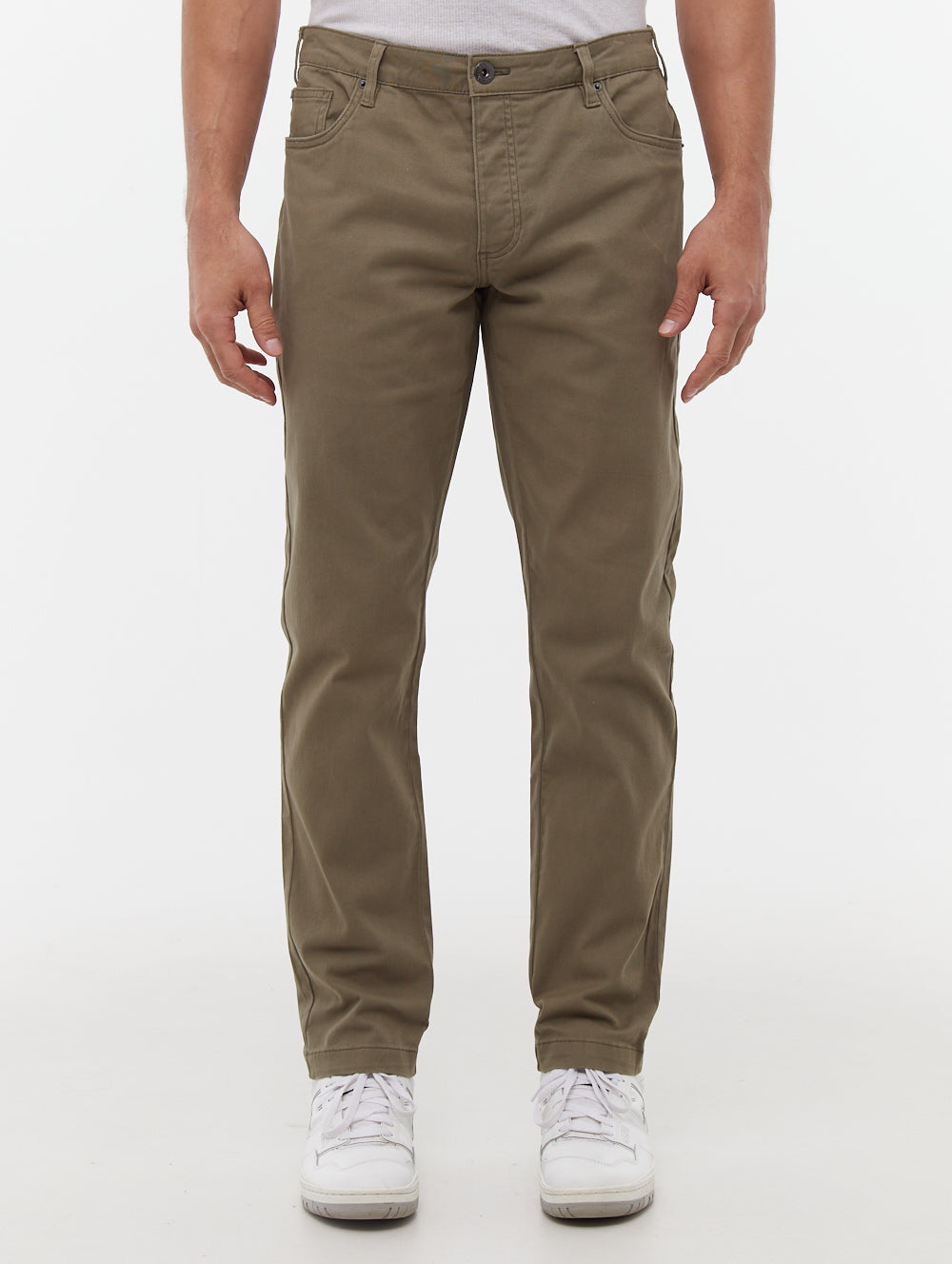 Pantalon chino 5 poches en sergé