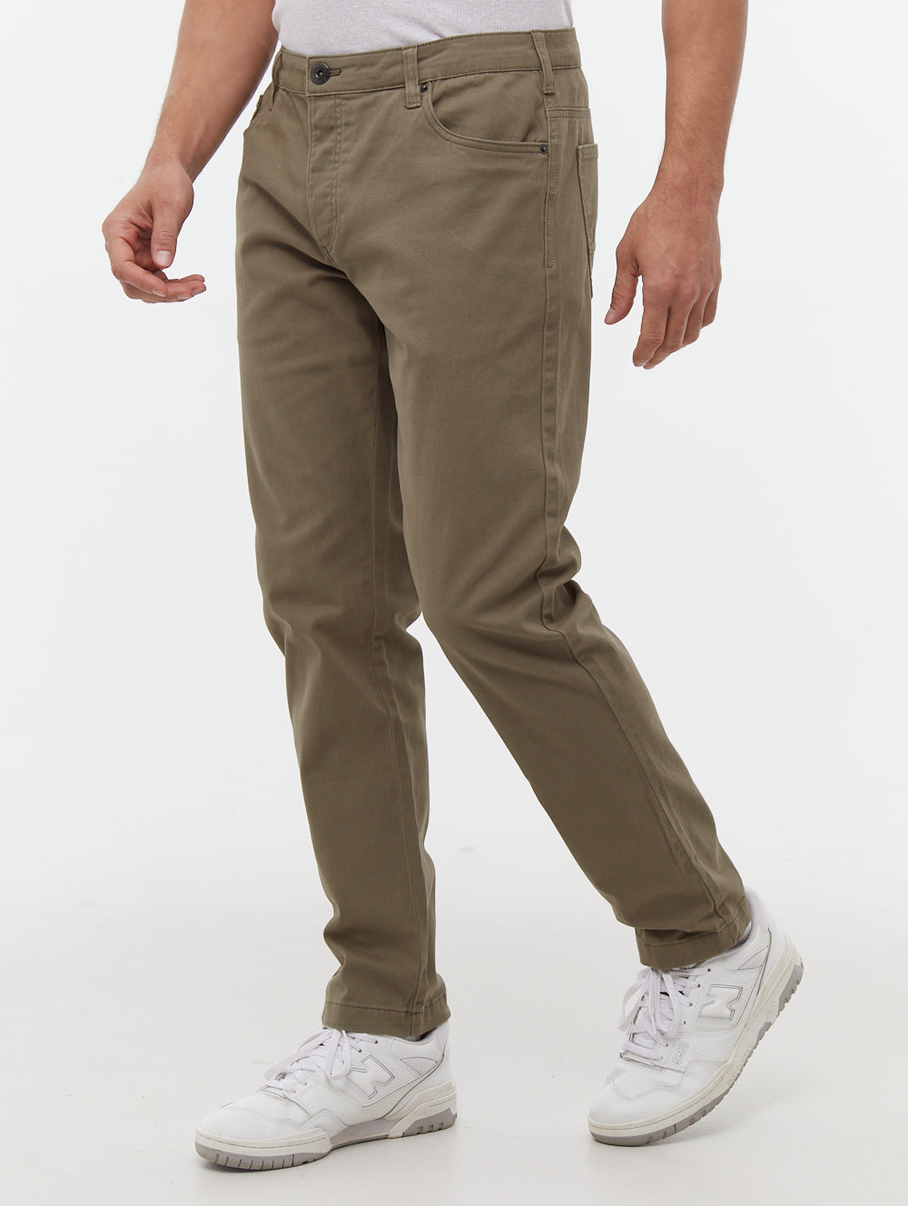 Pantalon chino 5 poches en sergé