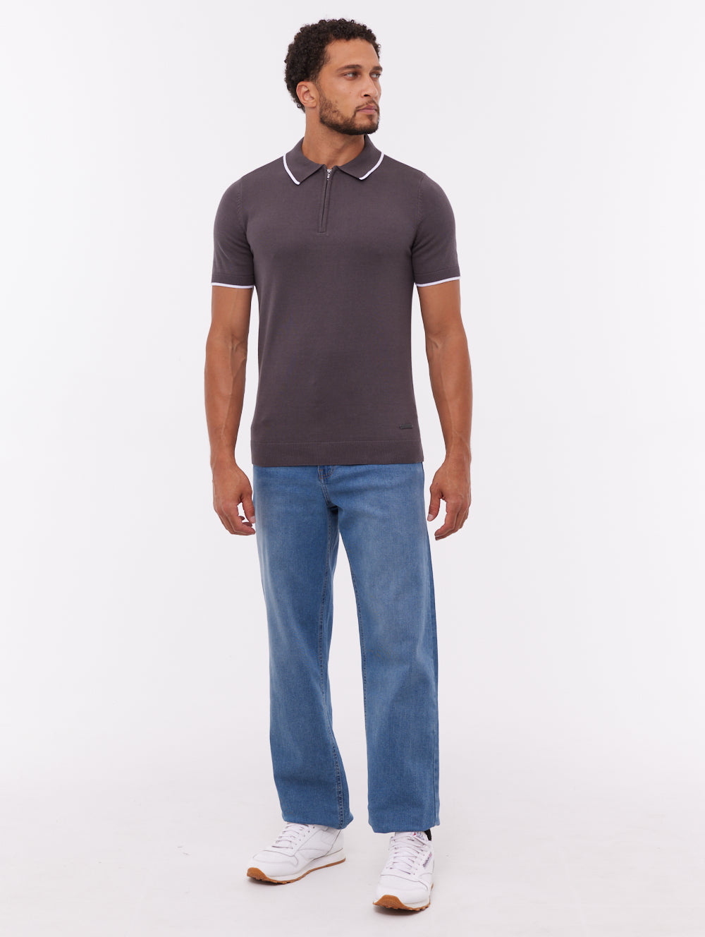 Settio polo en tricot - Gris