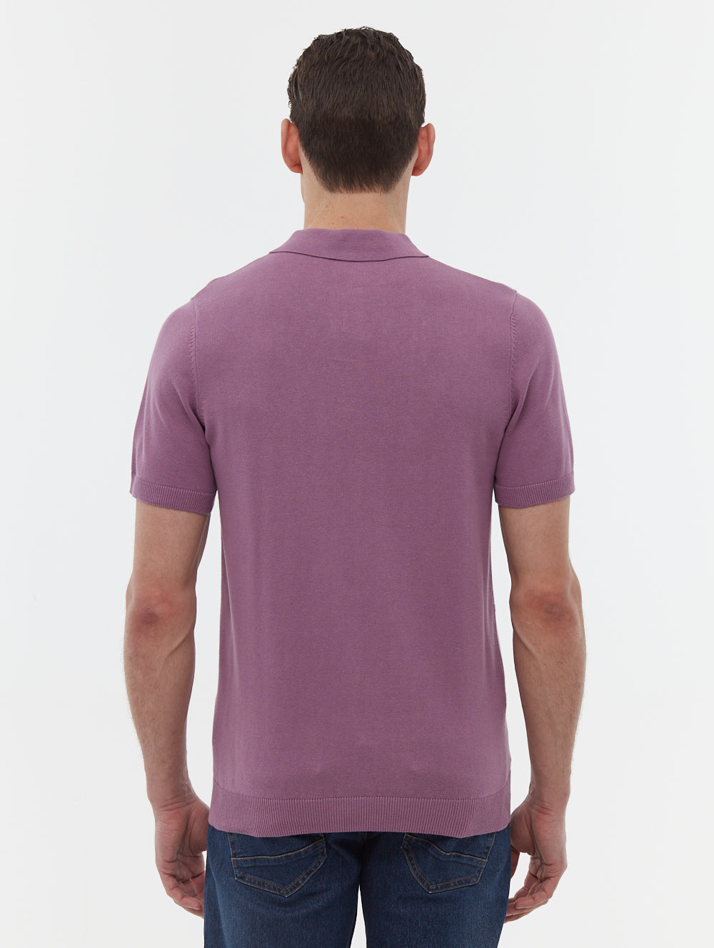 Navaro polo à motif quadrillé