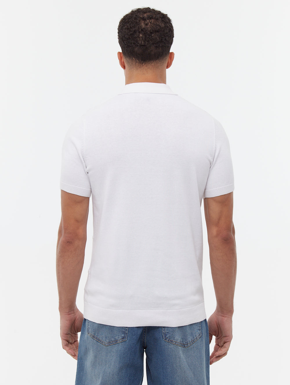 Navaro polo à motif quadrillé