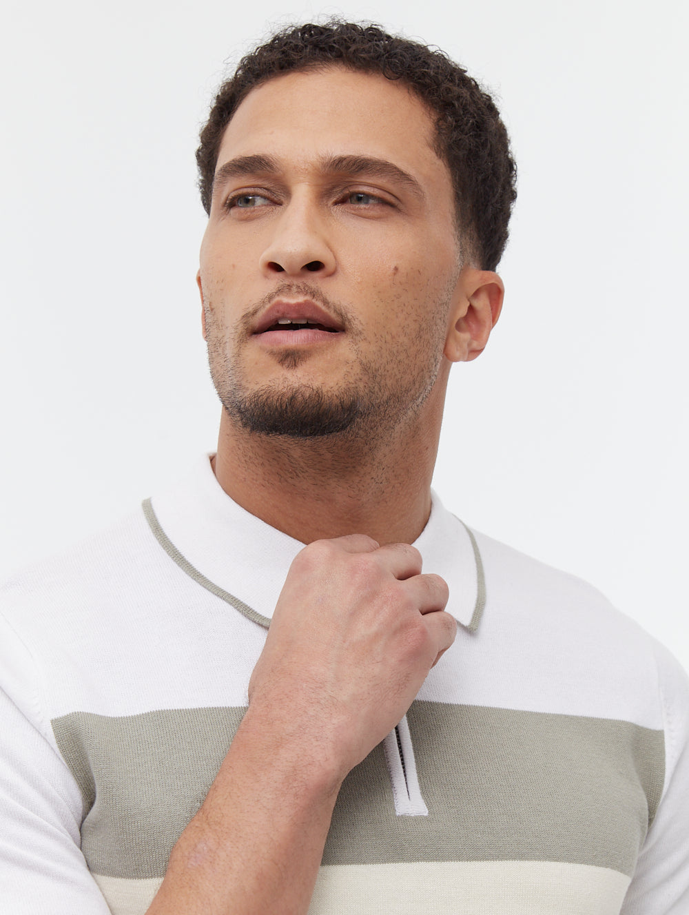 Aspinn polo à rayures blocs