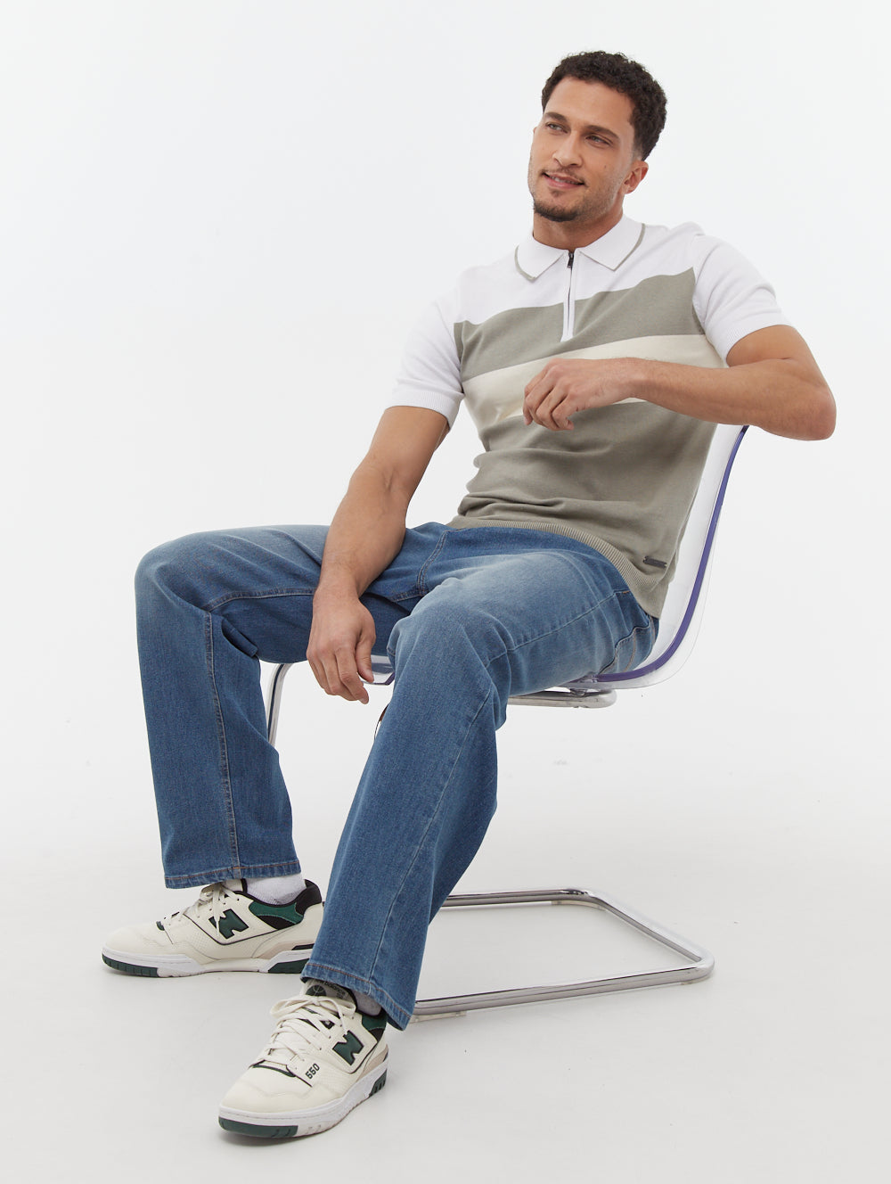 Aspinn polo à rayures blocs