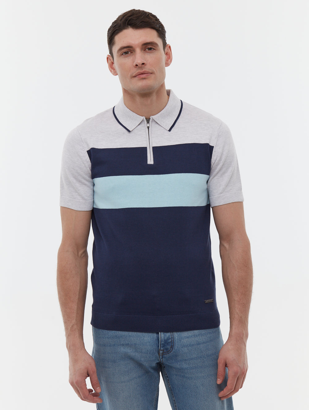 Aspinn polo à rayures blocs