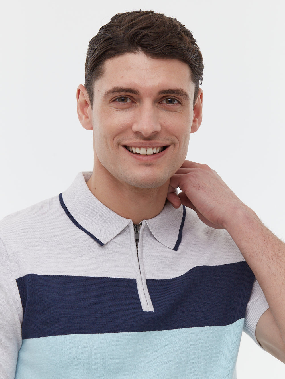 Aspinn polo à rayures blocs