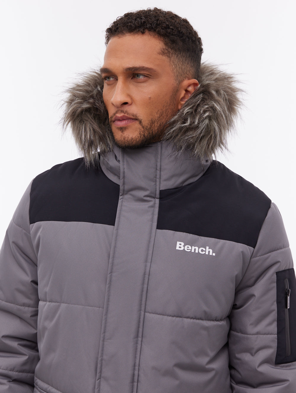 Tillor parka à capuchon - Gris