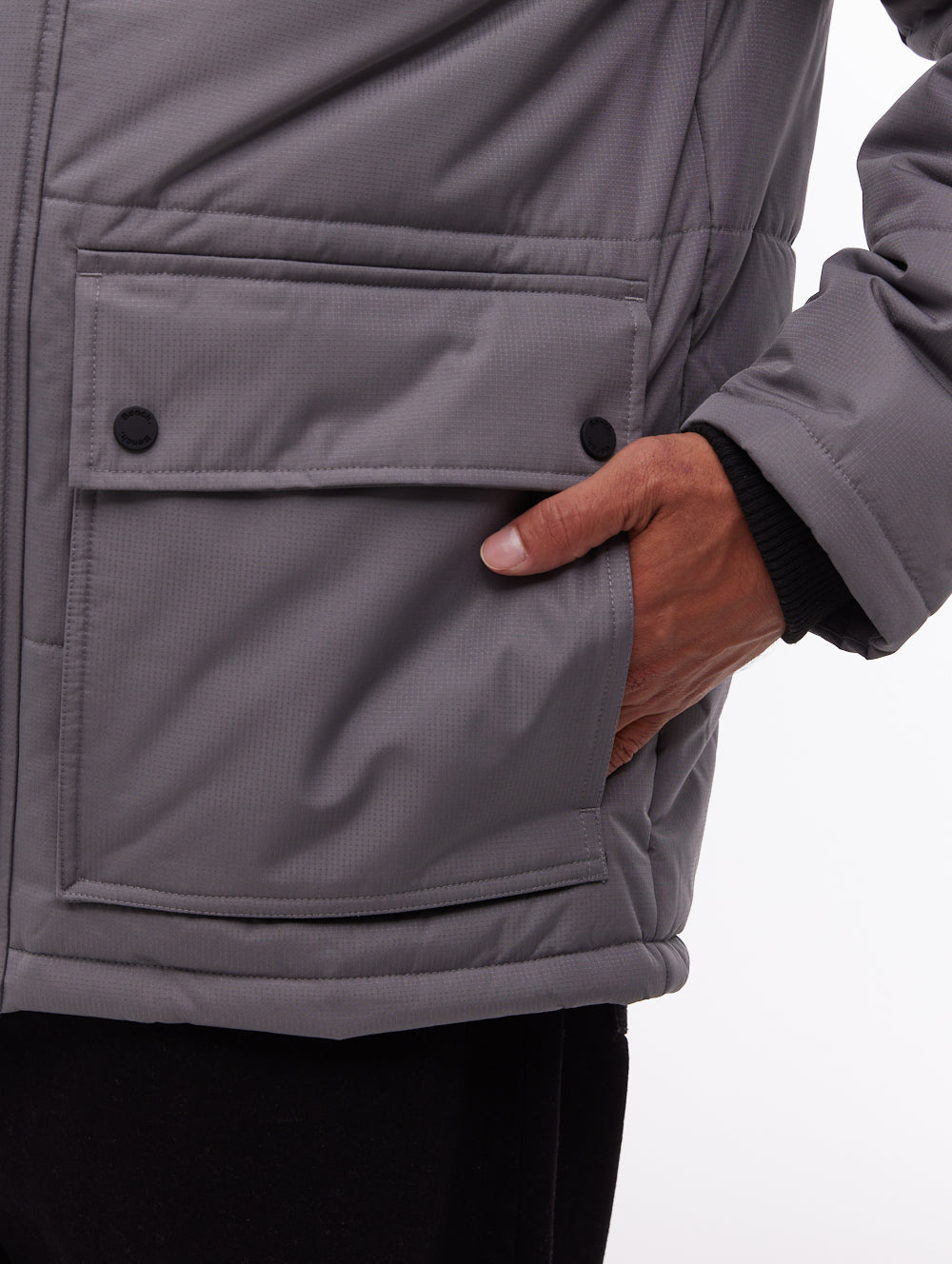 Tillor parka à capuchon - Gris