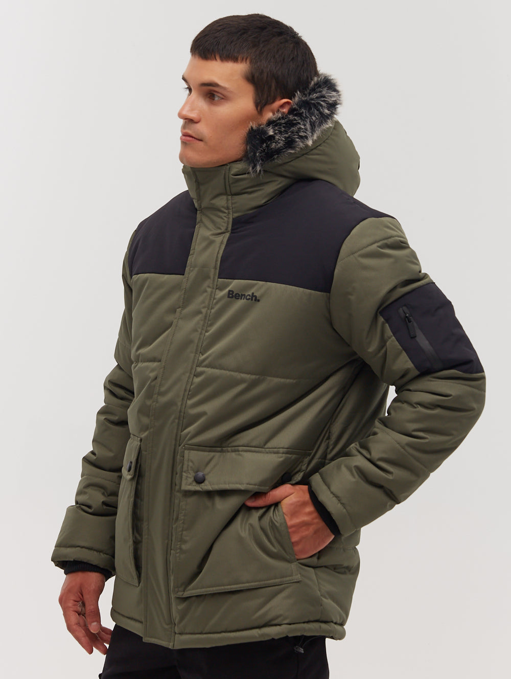 TILLOR Green Outerwear Parkas Shot 3