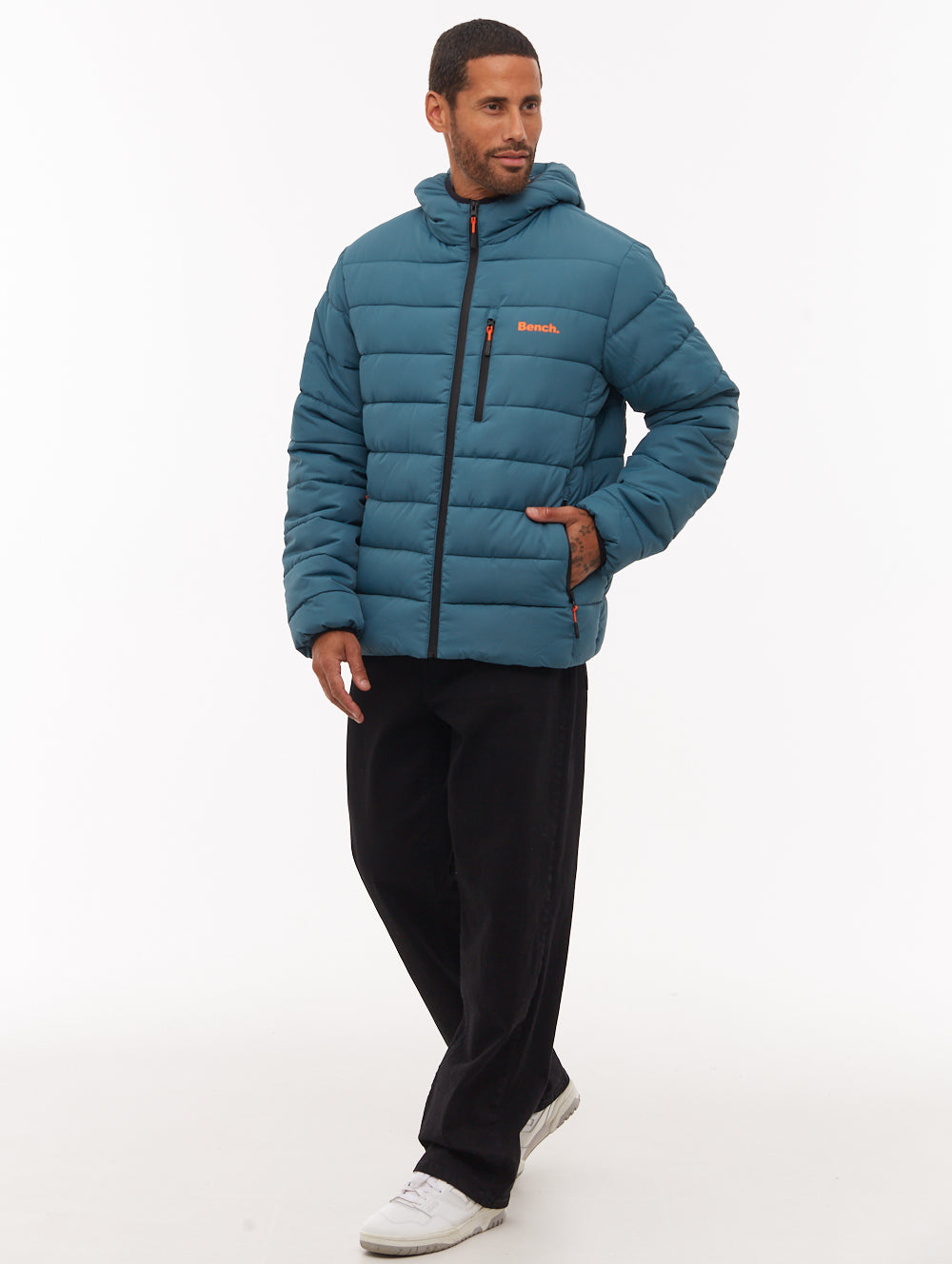 Gaudino Hooded Puffer Jacket - Aqua