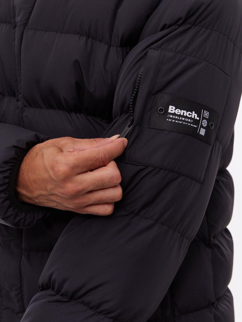 Texani veste matelassée à capuchon - Noir