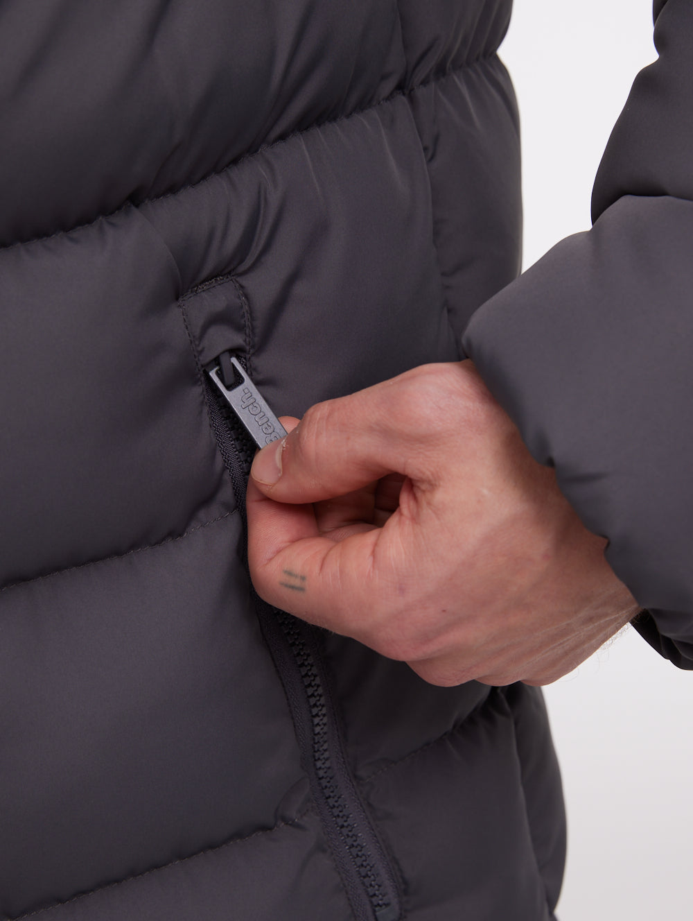 Texani veste matelassée à capuchon - Gris