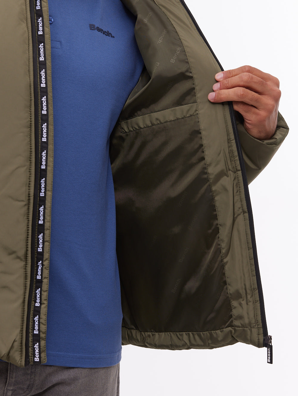 Rafera veste matelassée à capuchon - Vert