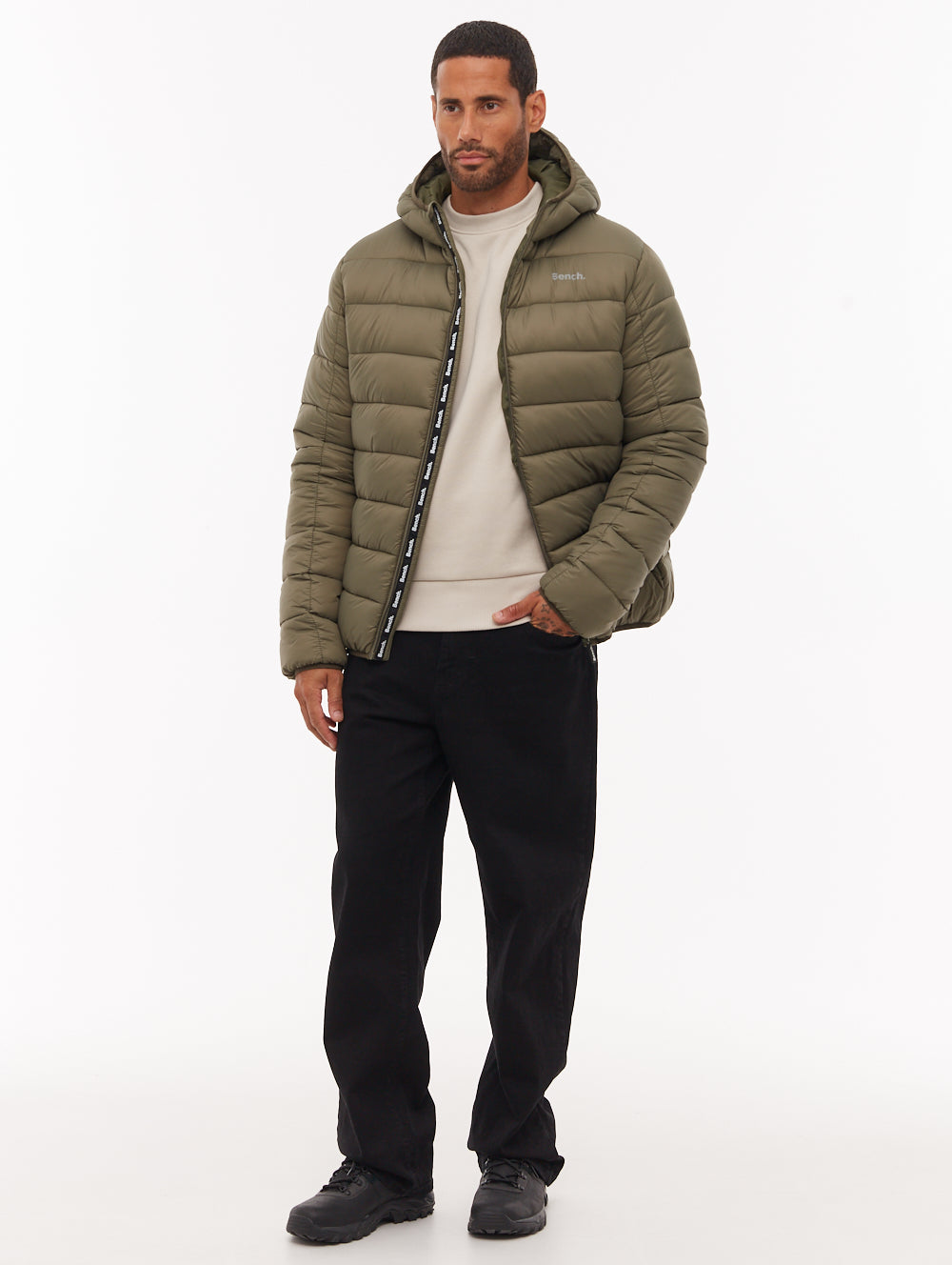 Afflor Green KH001 Outerwear Puffer Jackets Shot 5