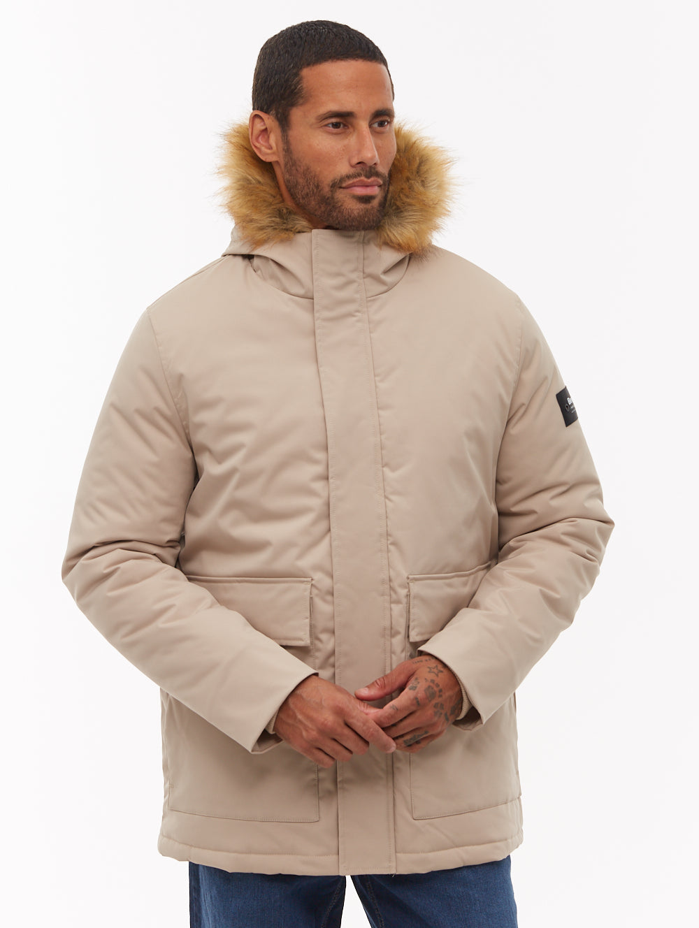 Jarryl Hooded Parka - Beige