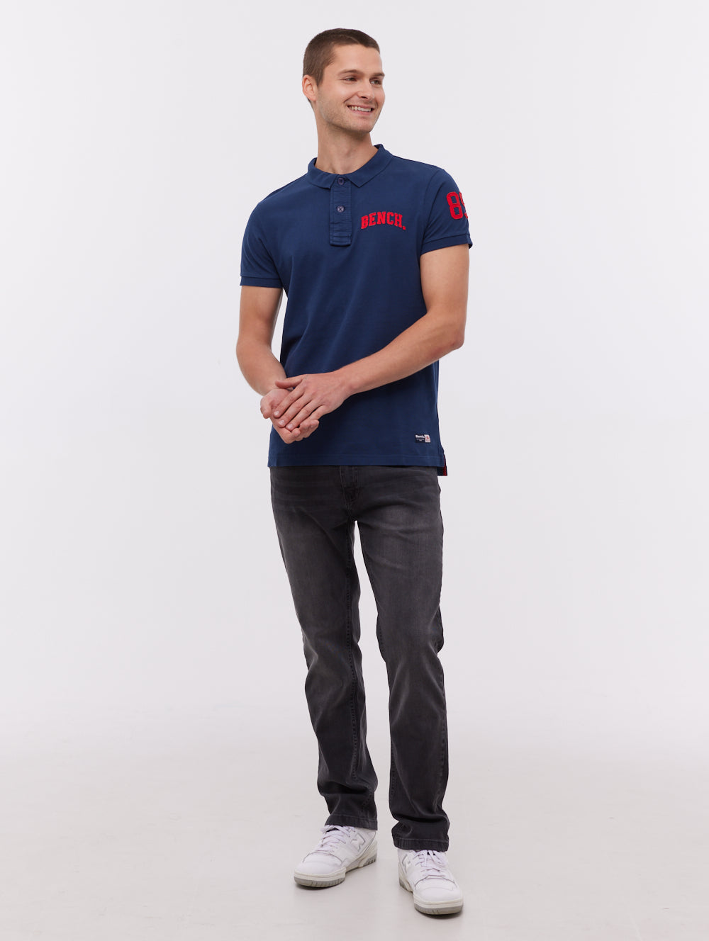 Duchal polo avec appliqué universitaire