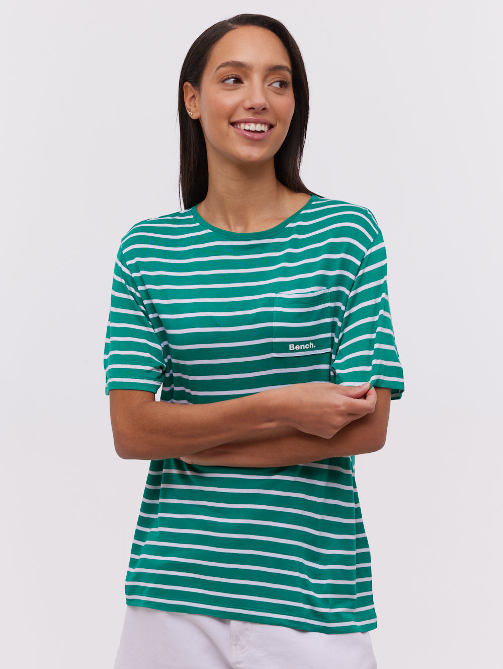 Tee-shirt rayé à poches Nouria