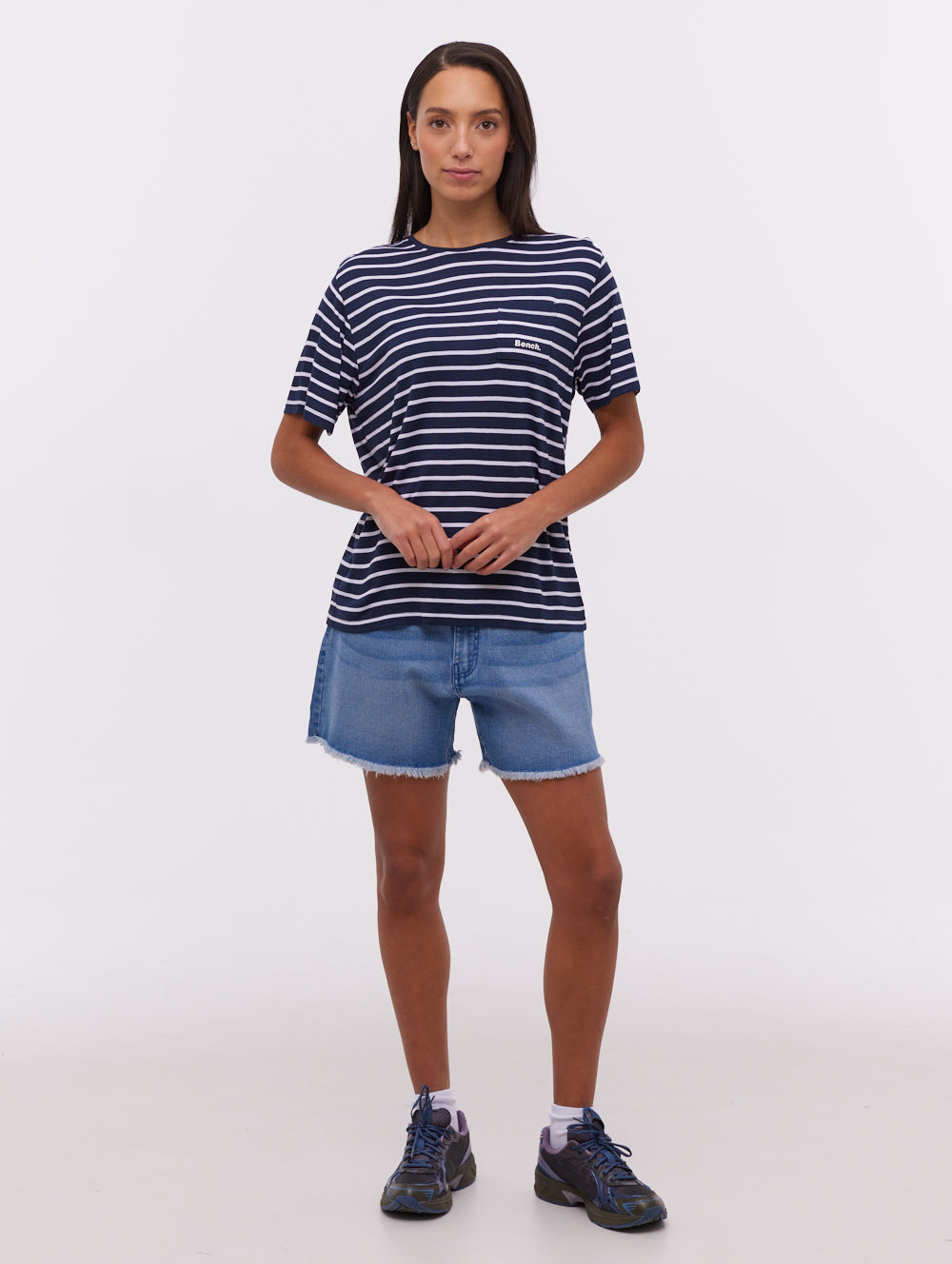 Tee-shirt rayé à poches Nouria
