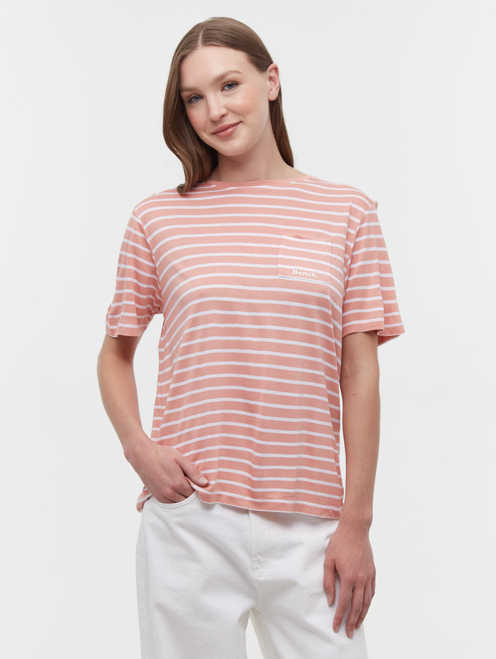 Tee-shirt rayé à poches Nouria