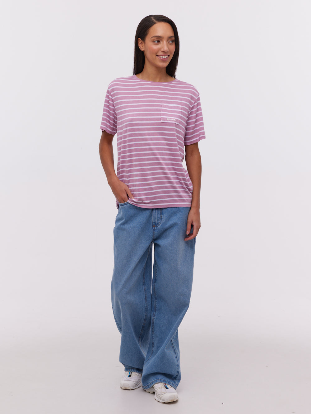 Tee-shirt rayé à poches Nouria