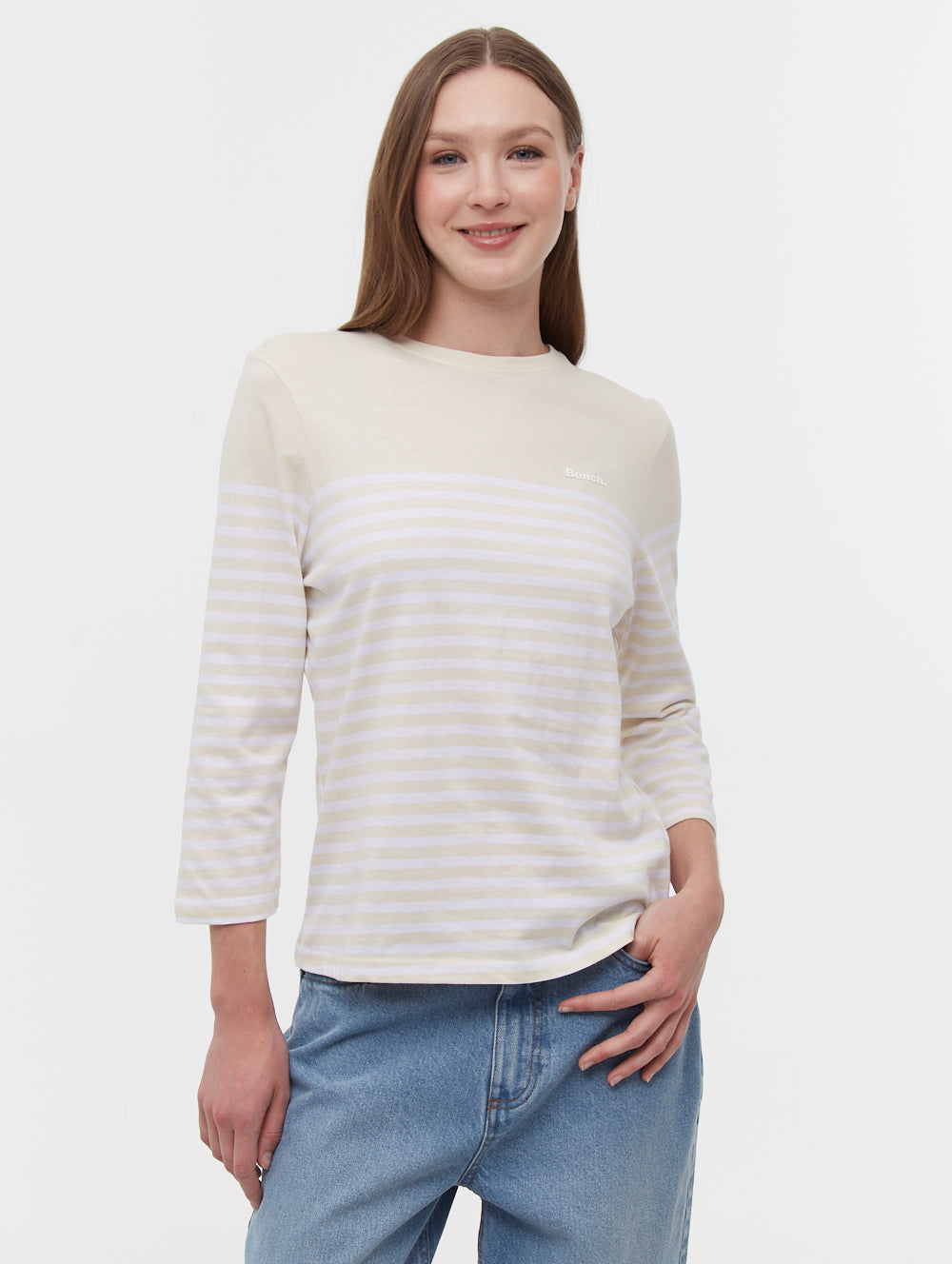 Arian t-shirt rayé marin 3/4