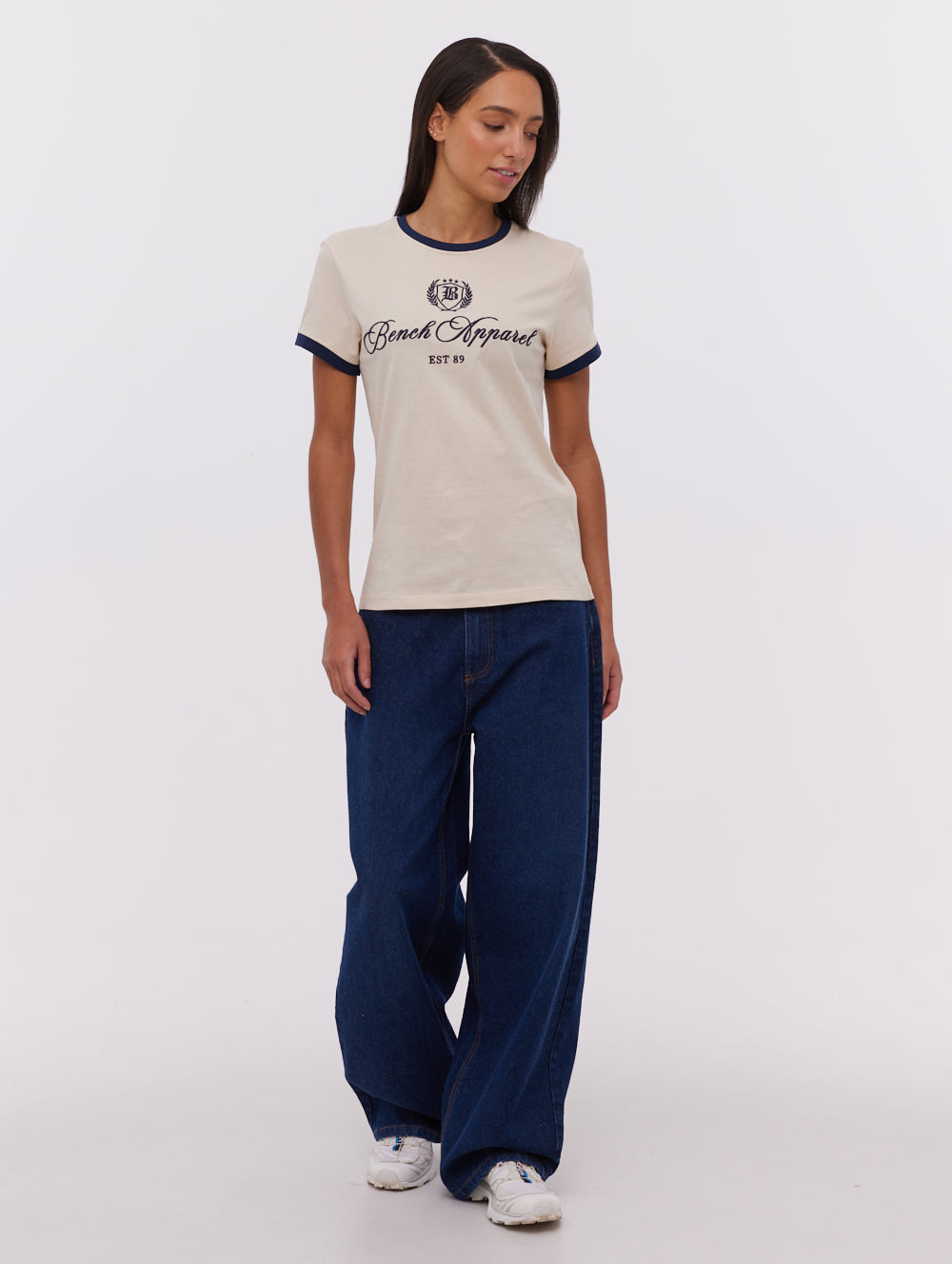 Vivica t-shirt ringer brodé