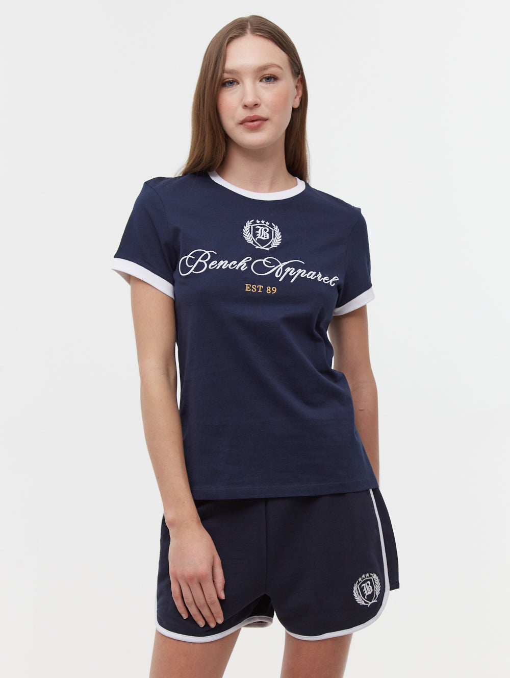 Vivica t-shirt ringer brodé