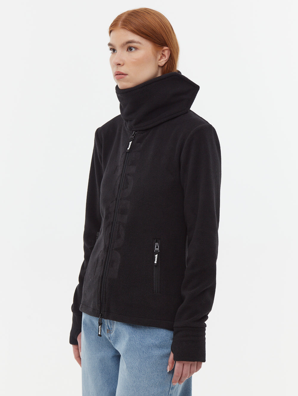 Finish chandail zippé en micropolaire à col montant