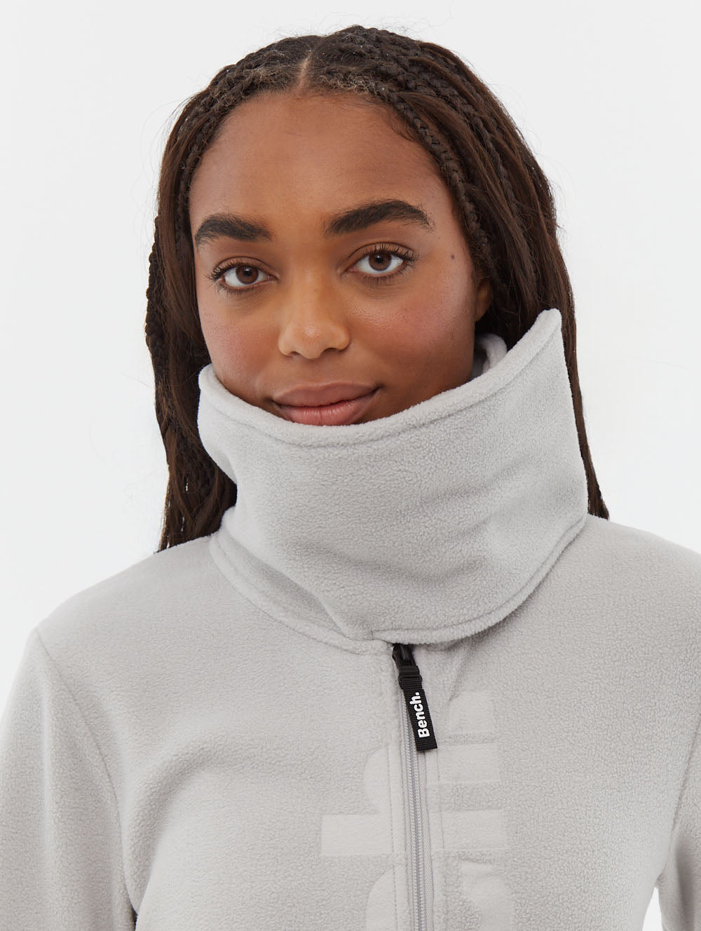 Finish chandail zippé en micropolaire à col montant