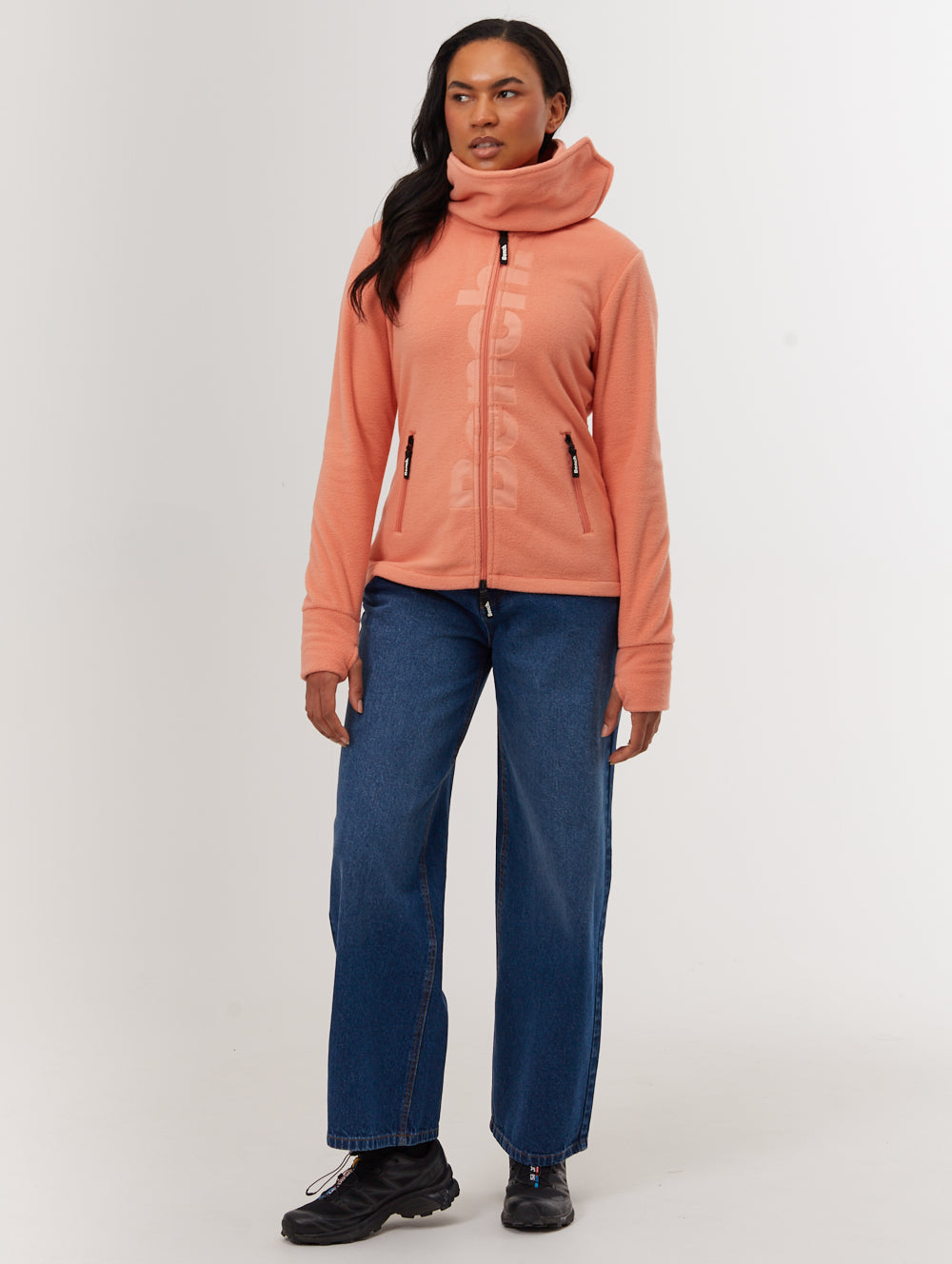 Finish chandail zippé en micropolaire à col montant