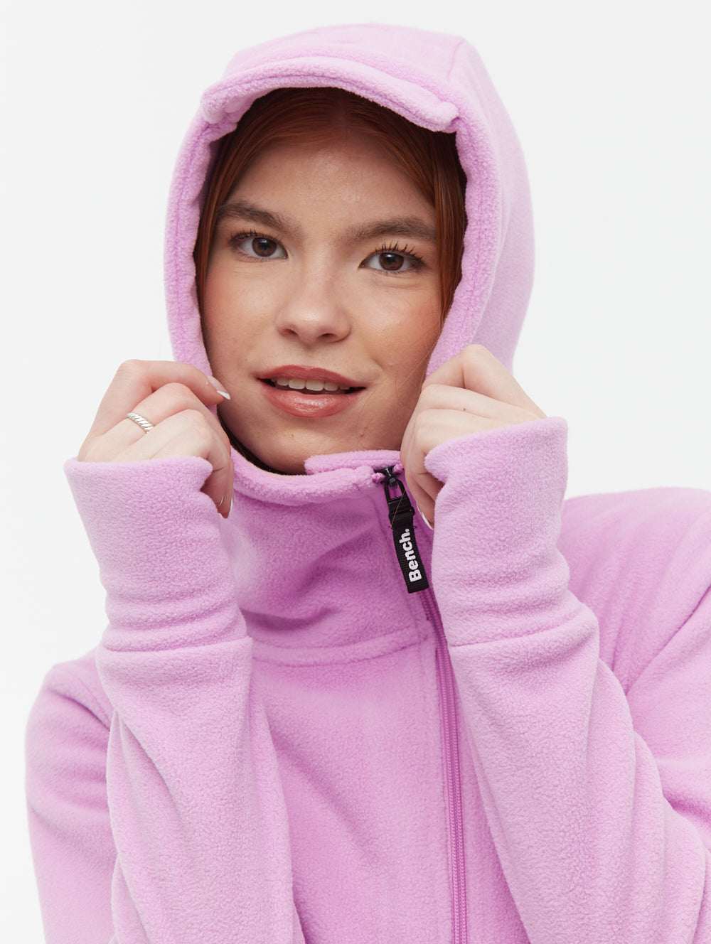 Ninja chandail zippé asymétrique en micropolaire