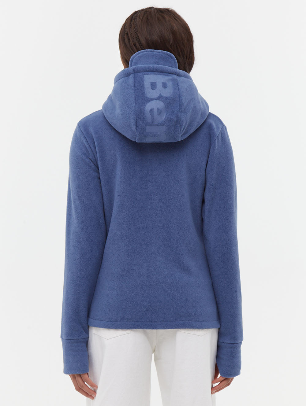 Ninja chandail zippé asymétrique en micropolaire