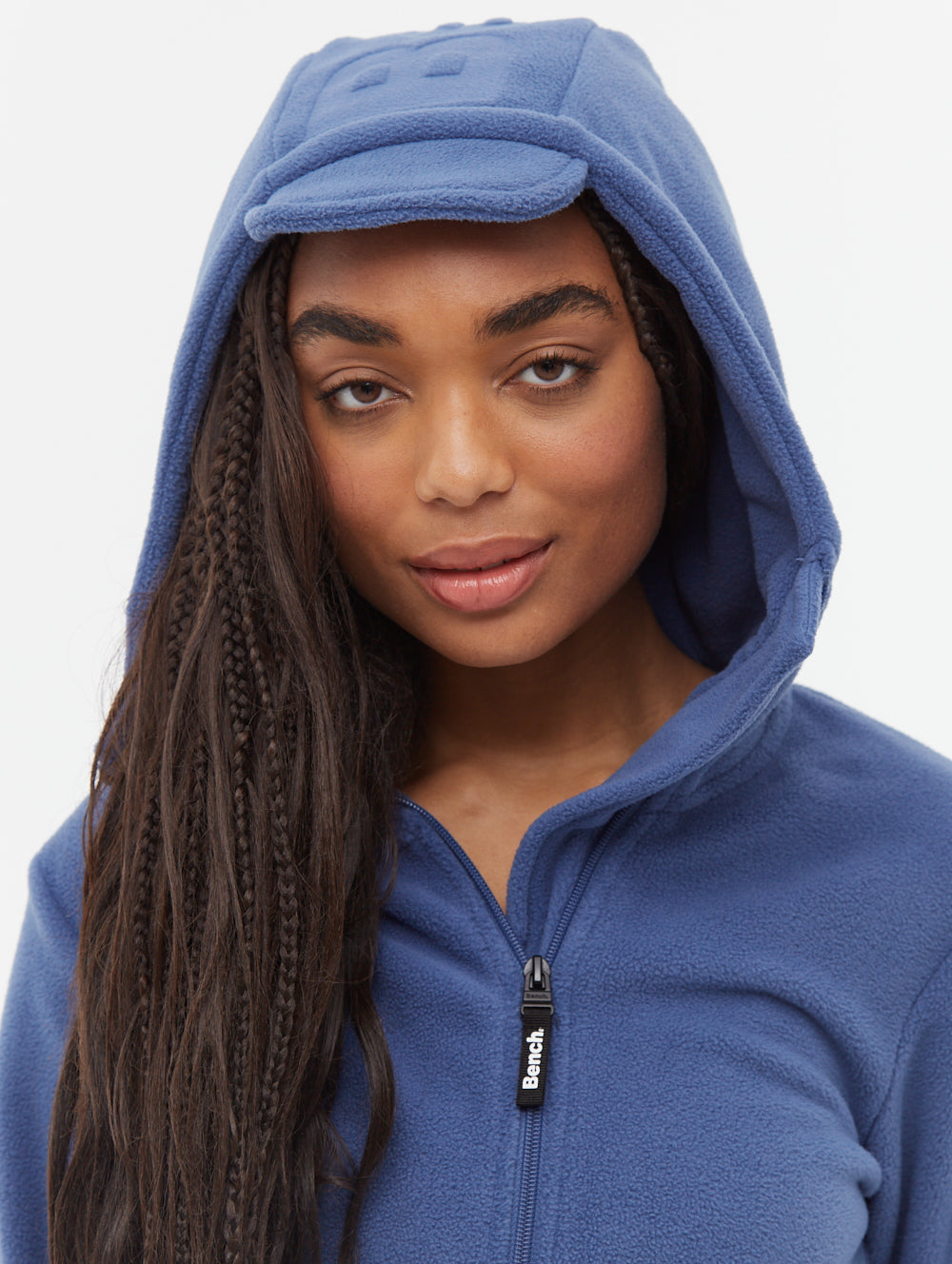 Ninja chandail zippé asymétrique en micropolaire