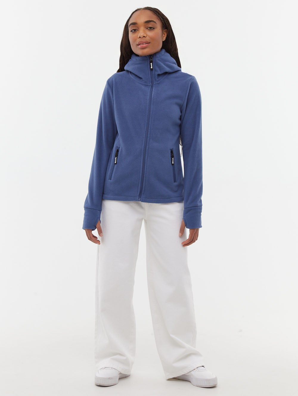 Ninja chandail zippé asymétrique en micropolaire