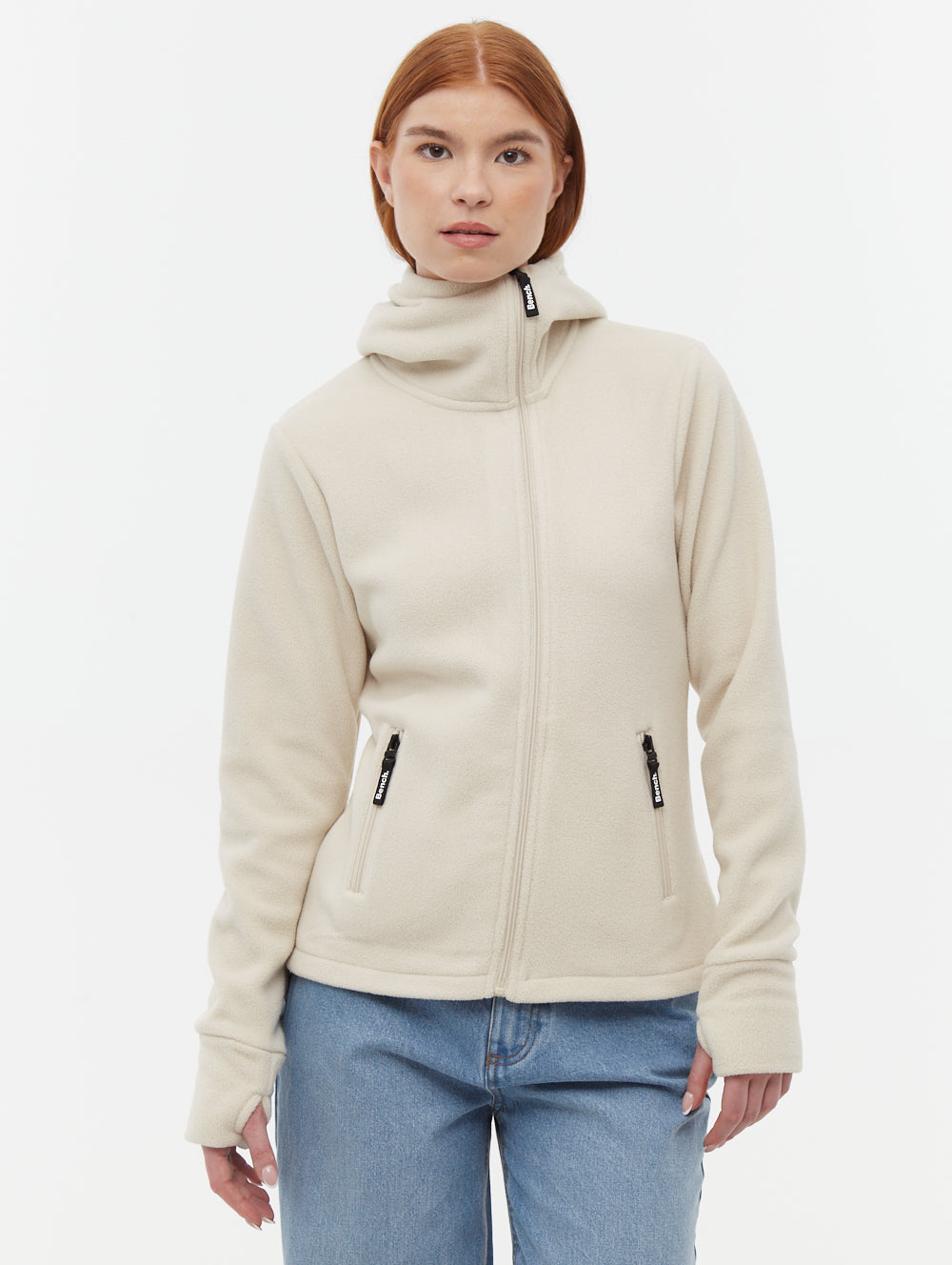 Ninja chandail zippé asymétrique en micropolaire