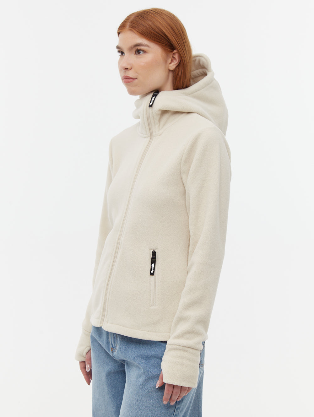 Ninja chandail zippé asymétrique en micropolaire