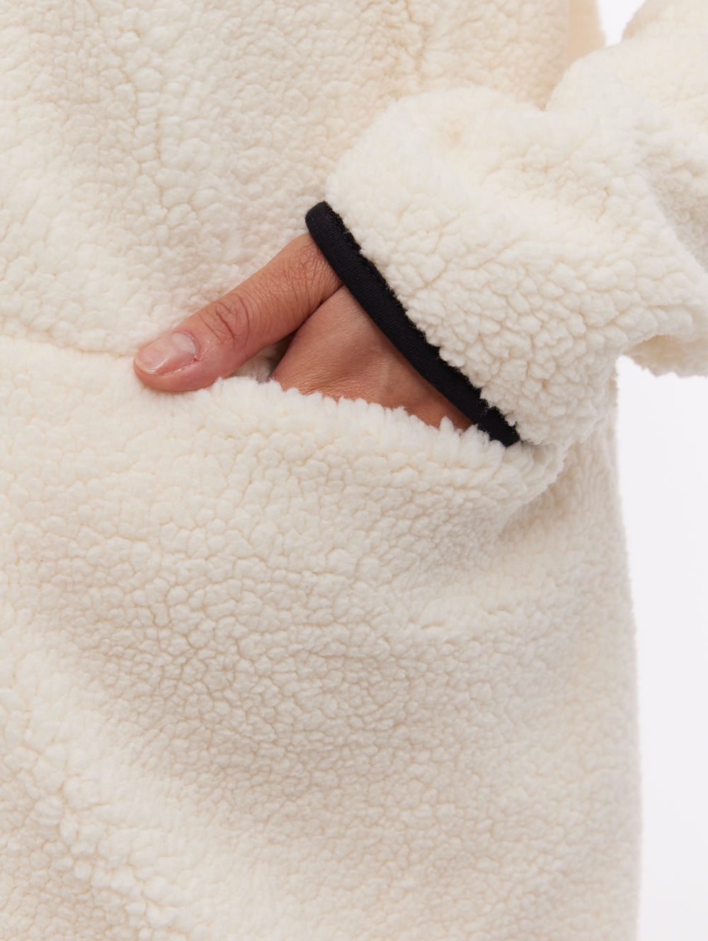 Riah chandail zippé à col croisé - Blanc