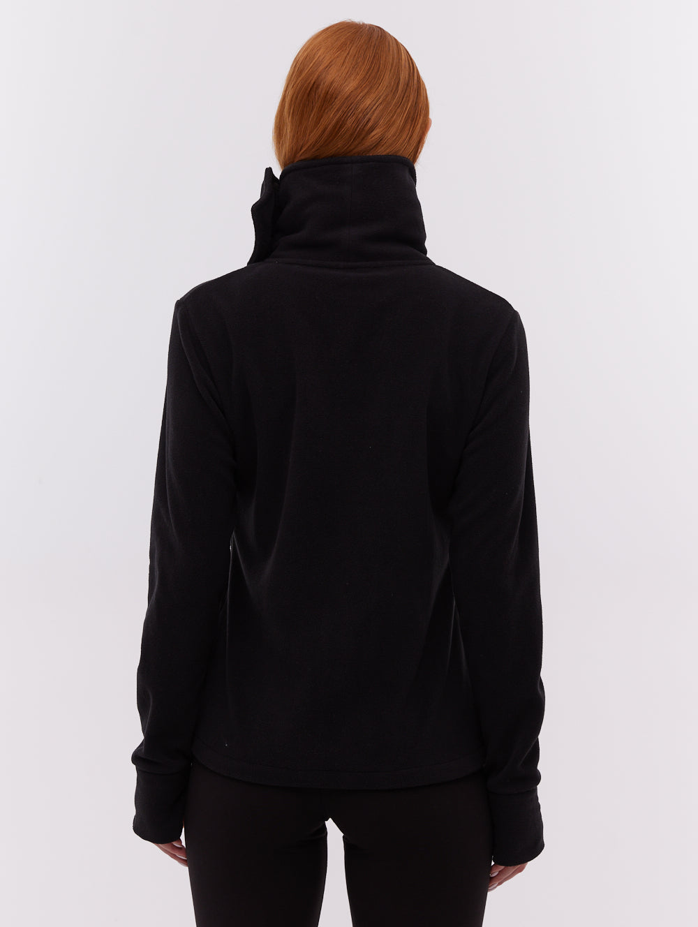 Heska chandail zippé à col croisé - Noir