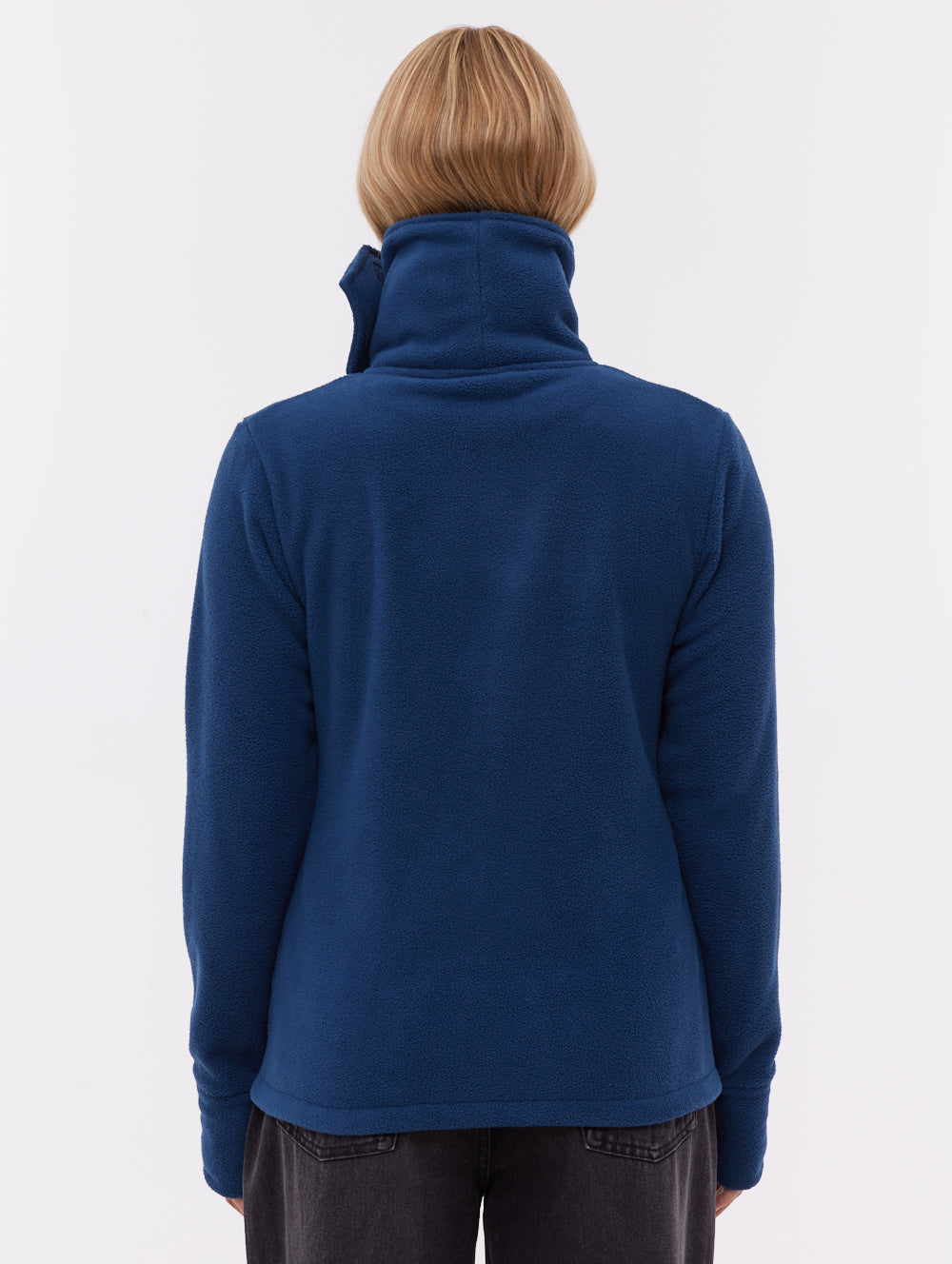 Heska chandail zippé à col croisé - Bleu