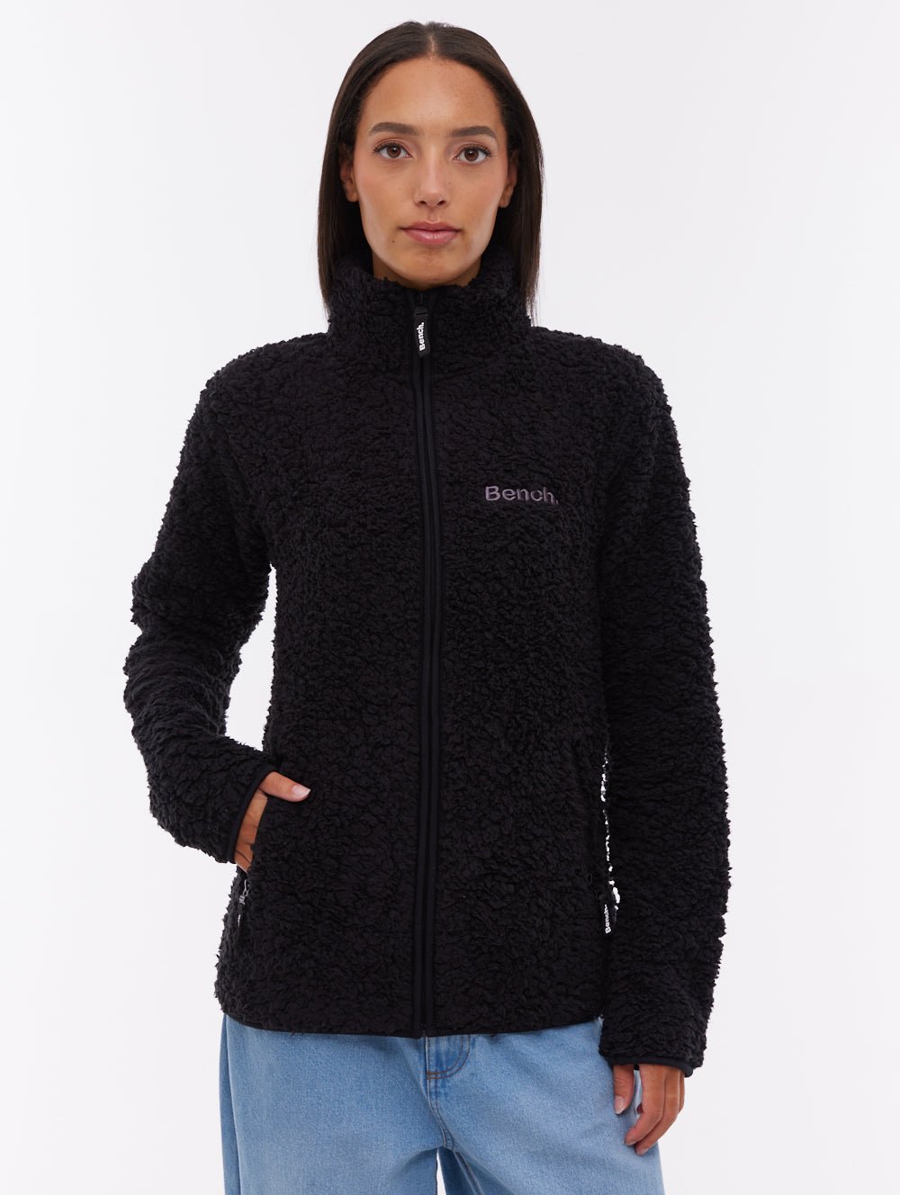 Edition Fleece Funnel Zip-Up - Black