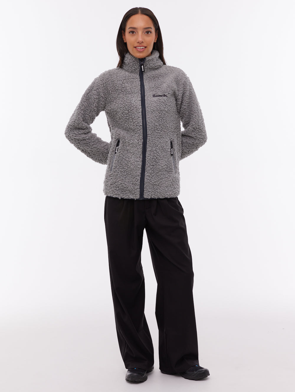 Edition Fleece Funnel Zip-Up - Grey