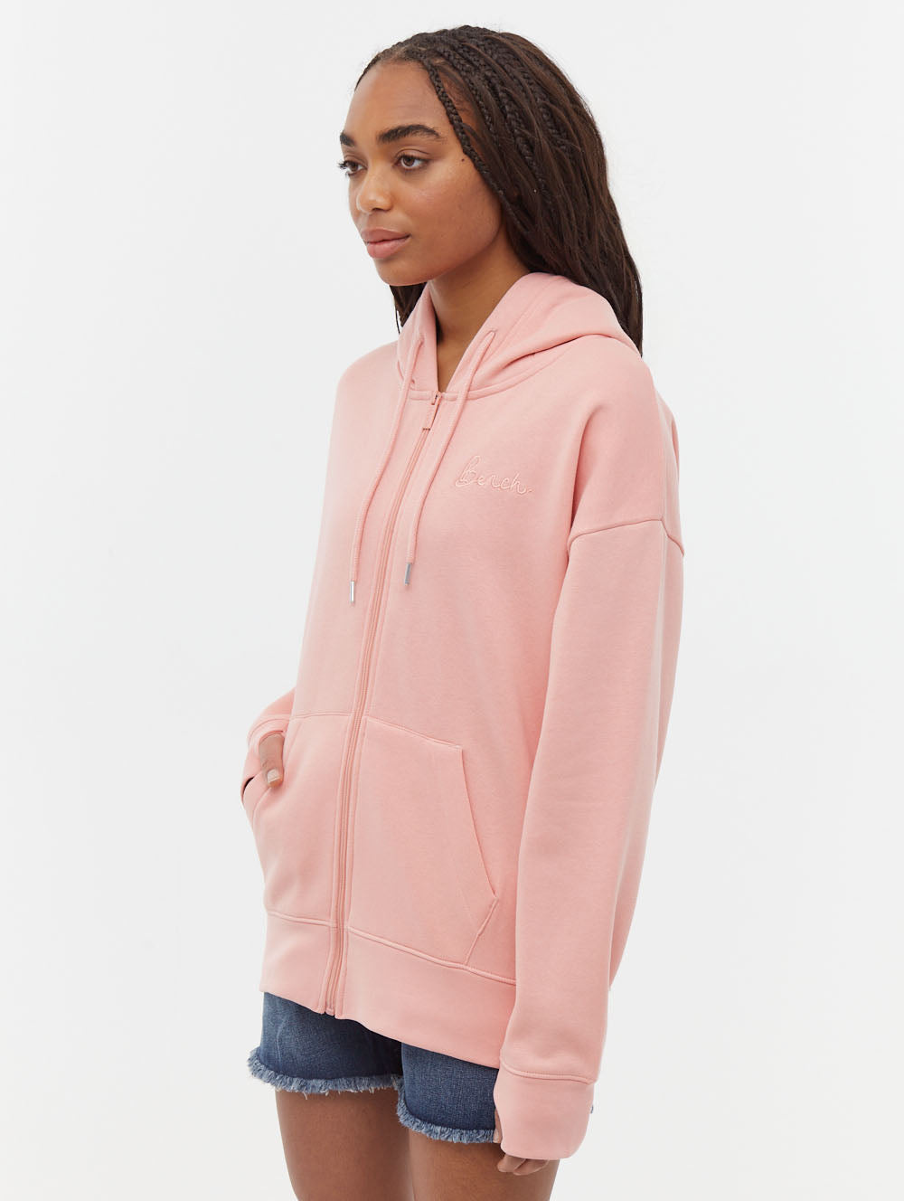 Naos chandail oversize à capuchon zippé