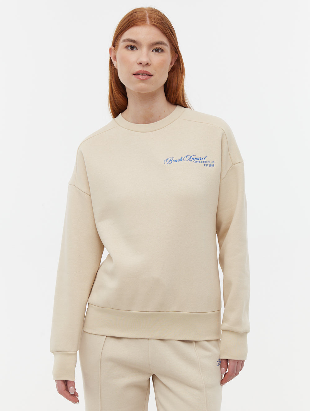 Desta chandail à col rond graphique script