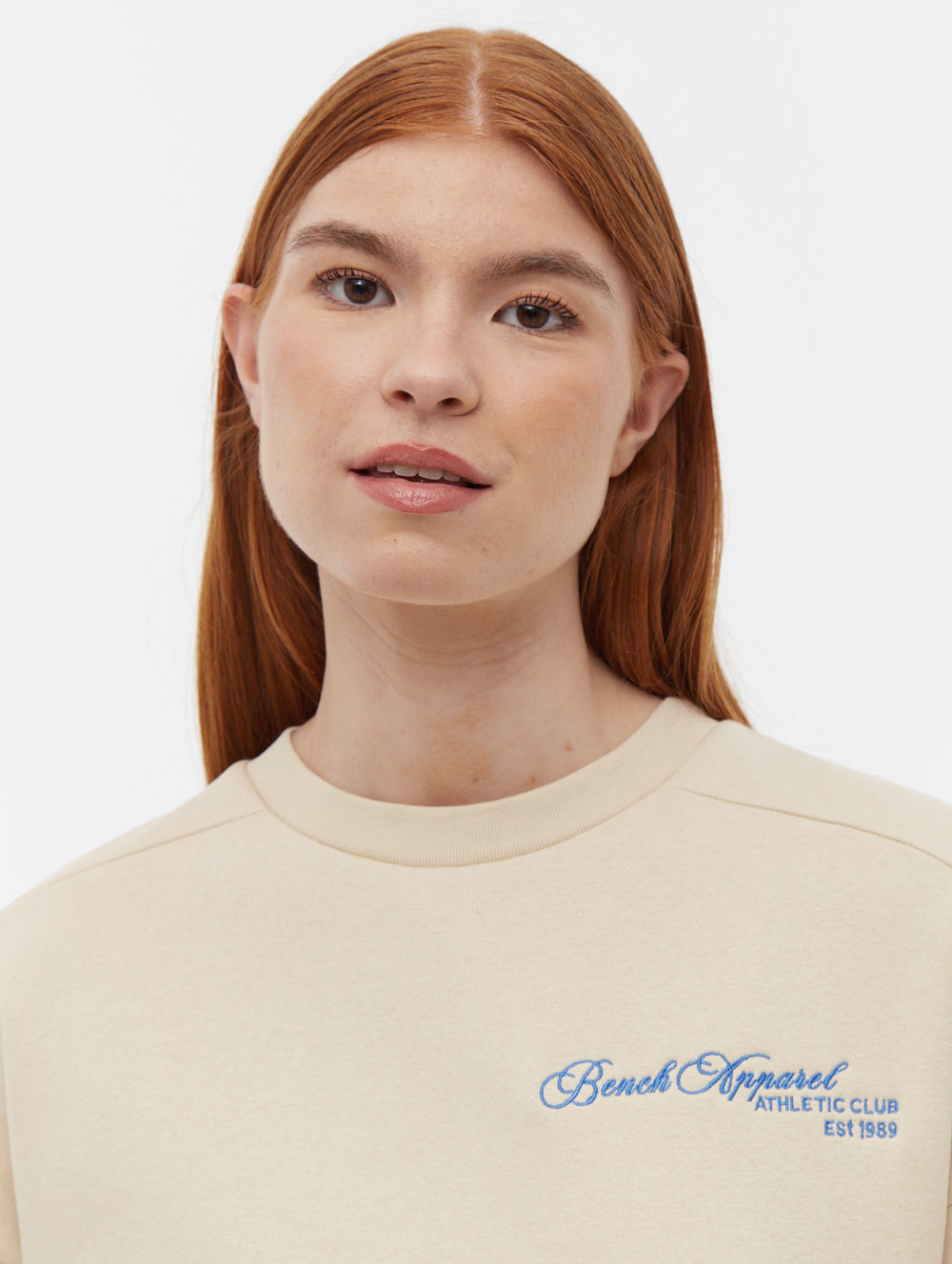 Desta chandail à col rond graphique script