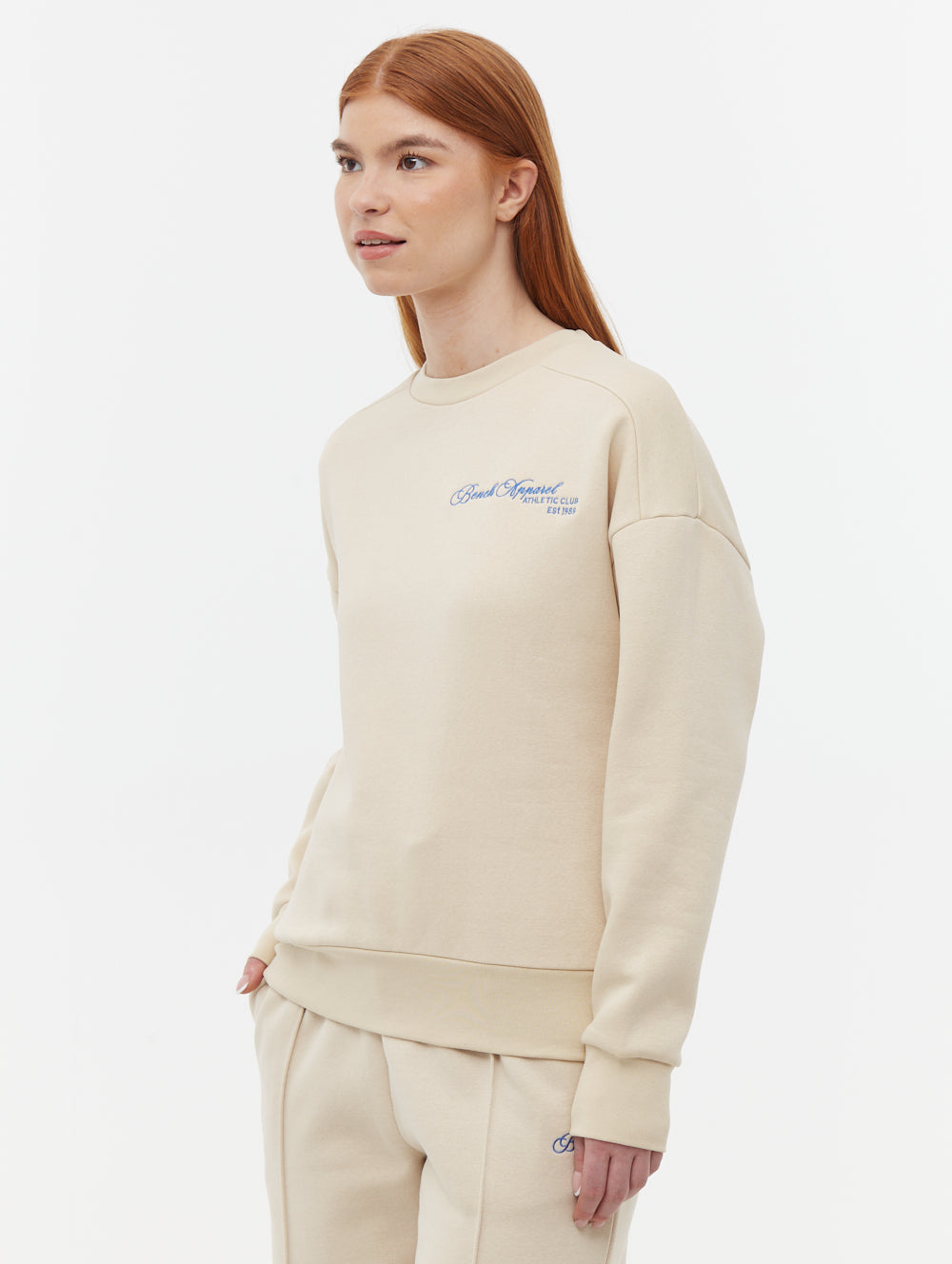 Desta chandail à col rond graphique script