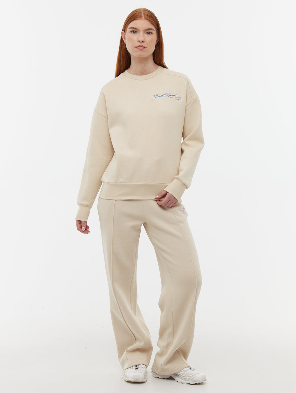 Desta chandail à col rond graphique script